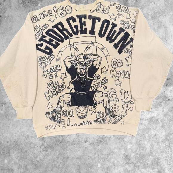Other Other - Vintage Georgetown Hoyas All-Over Print Crewneck Sweatshirt